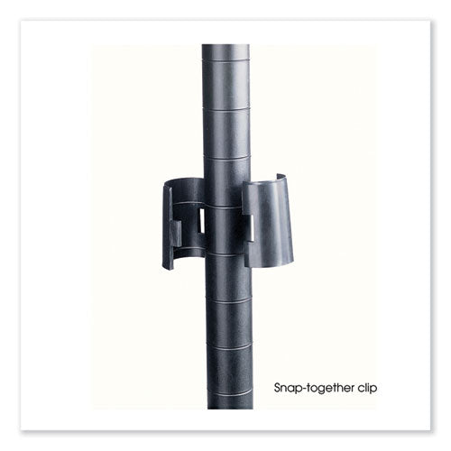 Image of Safco® 5291GR Industrial Wire Shelving, Four-Shelf, 48w x 18d x 72h, Metallic Gray