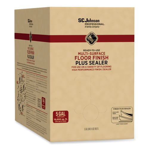 Image of SC Johnson Professional® 362834 Ready-To-Use Multi-Surface Floor Finish Plus Sealer, Light Fresh Scent, 5 gal Bag-in-Box