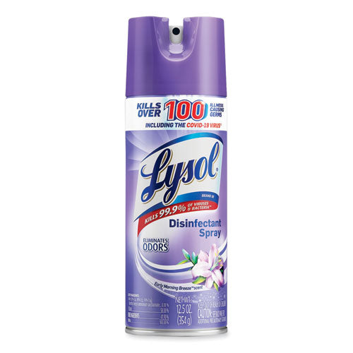 Image of LYSOL® Brand 19200-80833 Disinfectant Spray, Early Morning Breeze, 12.5 Oz Aerosol Spray, 12/carton