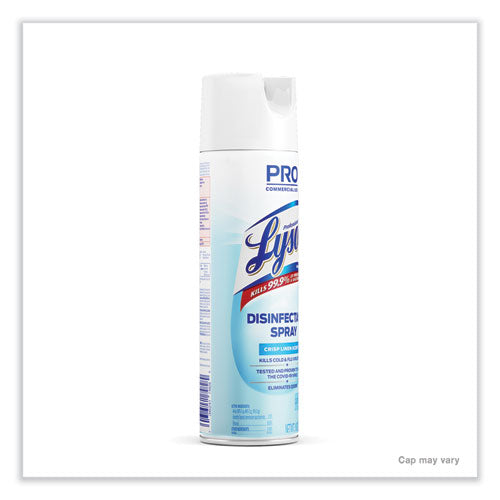 Image of Professional LYSOL® Brand 36241-74828 Disinfectant Spray, Crisp Linen, 19 oz. Aerosol Spray, 12/Carton