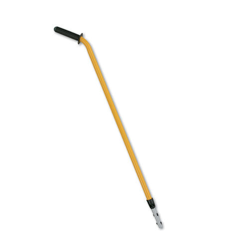 Image of Rubbermaid® Commercial HYGEN FGQ760000000 HYGEN Quick-Connect Ergo Adjustable Handle, 48" to 72", Black/Yellow