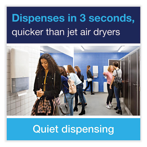 Image of Tork® 105065 PeakServe Continuous Hand Towel, 1-Ply, 7.91 x 8.85, White, 410 Wipes/Pack, 12 Packs/Carton