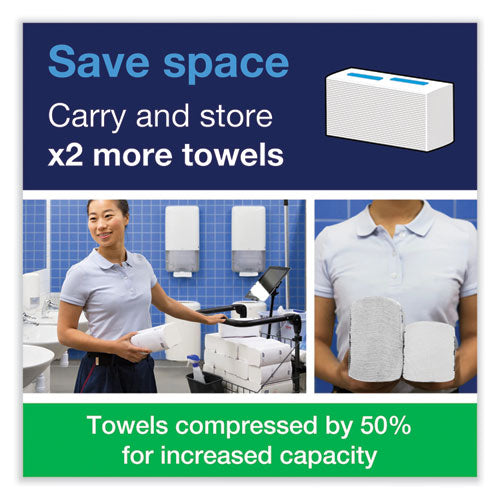 Image of Tork® 105065 PeakServe Continuous Hand Towel, 1-Ply, 7.91 x 8.85, White, 410 Wipes/Pack, 12 Packs/Carton