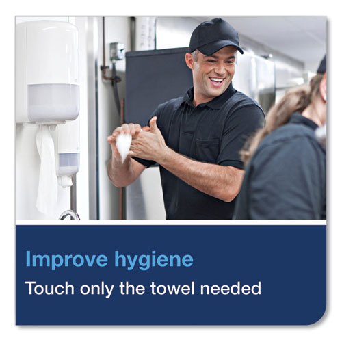 Image of Tork® 120133 Advanced Centerfeed Hand Towel, 1-Ply, 8.25 x 11.8, White, 1,000/Roll, 6/Carton