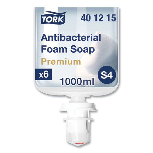 Image of Tork® 401815 Premium Antibacterial Foam Soap Refill, Unscented, 1 L, 6/Carton