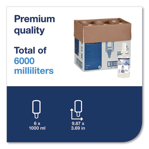 Image of Tork® 401815 Premium Antibacterial Foam Soap Refill, Unscented, 1 L, 6/Carton