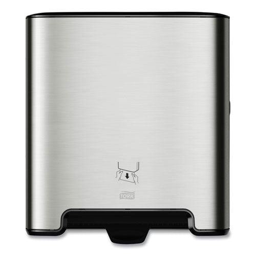 Image of Tork® 461002 Image Design Matic Hand Towel Roll Dispenser, 13.58 X 8.07 X 15.75, Stainless Steel