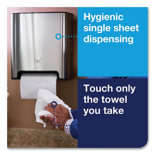 Image of Tork® 461002 Image Design Matic Hand Towel Roll Dispenser, 13.58 X 8.07 X 15.75, Stainless Steel