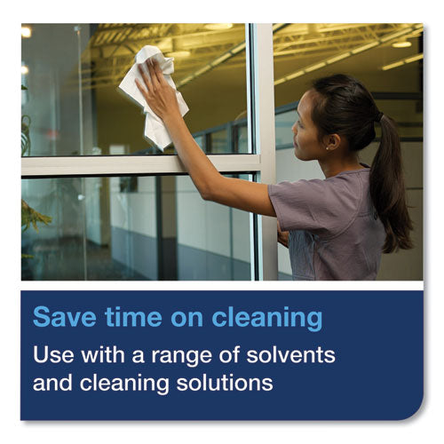 Image of Tork® 510176 Cleaning Cloth, 8.46 X 16.13, White, 100 Wipes/box, 10 Boxes/carton