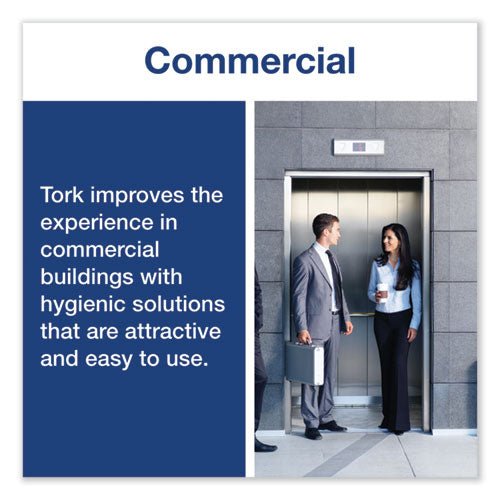 Image of Tork® 571600 Elevation Foam Skincare Auto Dispenser With Intuition Sensor, 1 L/33 Oz, 4.45 X 5.12 X 10.94, White, 4/carton