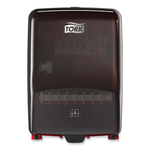 Image of Tork® 651228 Washstation Dispenser, 12.56 X 10.57 X 18.09, Red/smoke