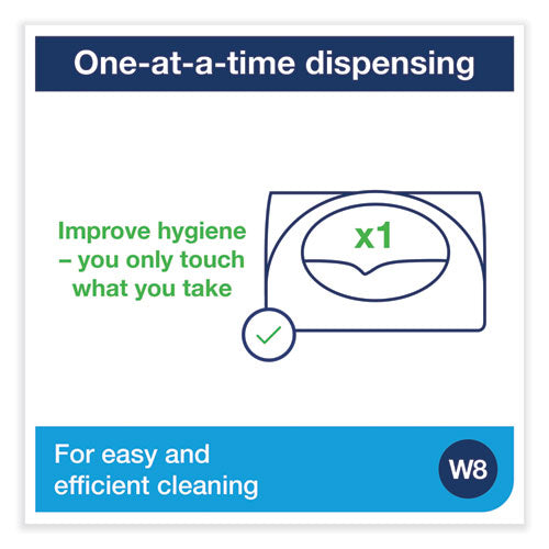 Image of Tork® 655300 Small Bracket Wiper Dispenser, 8.42 X 4.22 X 5.74, White