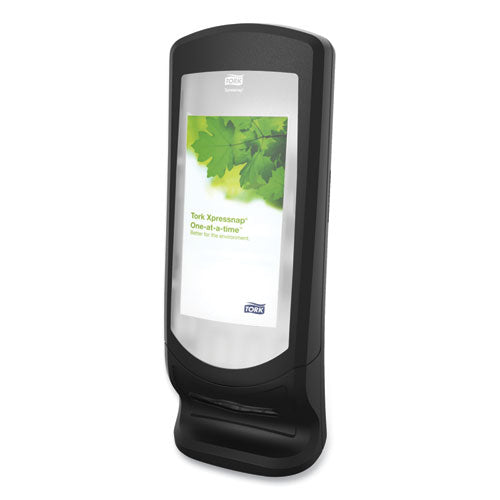 Image of Tork® 6332000 Xpressnap Stand Napkin Dispenser, 9.25 x 9.25 x 24.5, Black