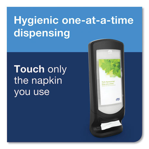 Image of Tork® 6332000 Xpressnap Stand Napkin Dispenser, 9.25 x 9.25 x 24.5, Black