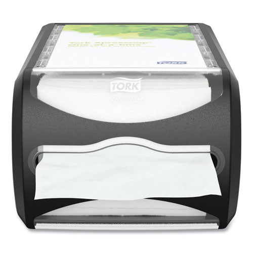 Image of Tork® 6432000 Xpressnap Counter Napkin Dispenser, 7.5 X 12.1 X 5.7, Black