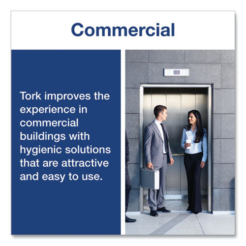 Image of Tork® TC0020 Toilet Seat Cover, Half-Fold, 14.5 X 17, White, 250/pack, 20 Packs/carton