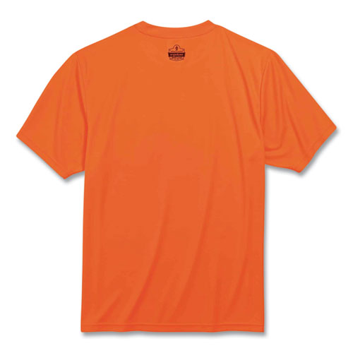Image of ergodyne® 21566 GloWear 8089 Non-Certified Hi-Vis T-Shirt, Polyester, 2X-Large, Orange