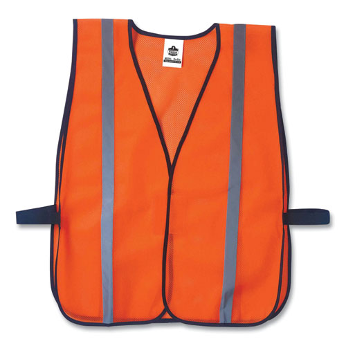 Image of ergodyne® 20030 GloWear 8020HL Non-Certified Standard Vest, Polyester, One Size Fits Most, Orange