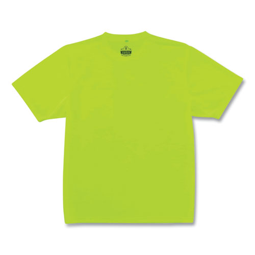 Image of ergodyne® 21552 GloWear 8089 Non-Certified Hi-Vis T-Shirt, Polyester, Small, Lime
