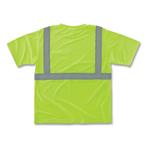 Image of ergodyne® 21503 GloWear 8289 Class 2 Hi-Vis T-Shirt, Polyester, Lime, Medium
