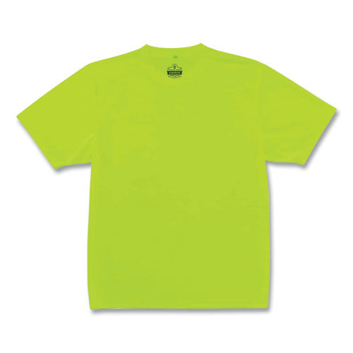 Image of ergodyne® 21556 GloWear 8089 Non-Certified Hi-Vis T-Shirt, Polyester, 2X-Large, Lime