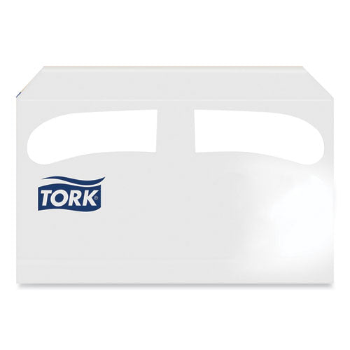 Image of Tork® TC0020 Toilet Seat Cover, Half-Fold, 14.5 X 17, White, 250/pack, 20 Packs/carton