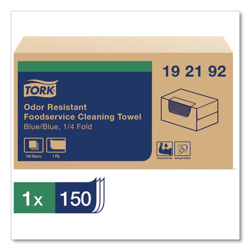 Image of Tork® 192192 Foodservice Cloth, 13 x 24, Blue, 150/Carton