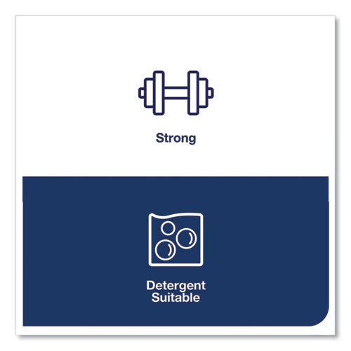 Image of Tork® 192291 Small Pack Foodservice Cloth, 1-Ply, 11.75 x 14.75, Unscented, White/Red Stripe, 50/Poly Pack, 4 Packs/Carton