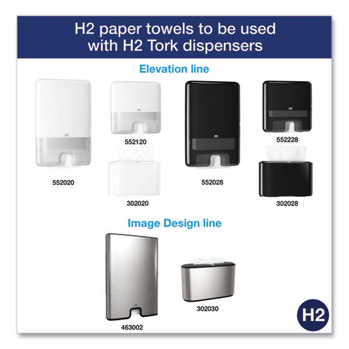 Image of Tork® 420580 Premium Multifold Towel, 1-Ply, 9 x 9.5, White, 250/Pack, 12 Packs/Carton