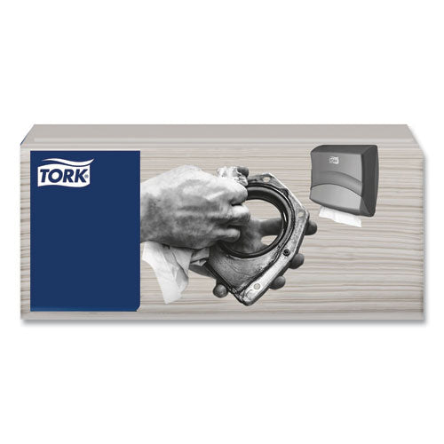 Image of Tork® 520681 Industrial Cleaning Cloths, 1-Ply, 16.34 x 14, Gray, 120 Wipes/Pack, 4 Packs/Carton