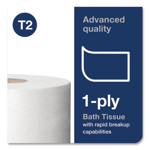 Image of Tork® 12013903 Advanced Jumbo Bath Tissue, Septic Safe, 1-Ply, 3.48" x 1,200 ft, White, 12 Rolls/Carton