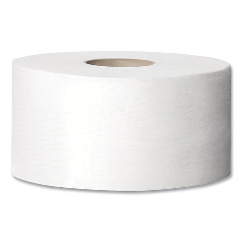 Image of Tork® 12024402 Advanced Mini-Jumbo Roll Bath Tissue, Septic Safe, 2-Ply, 3.48" x 751 ft, White, 12 Rolls/Carton
