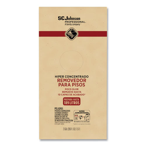 Image of SC Johnson Professional® 680076 Hyper Concentrate Floor Stripper, Low Odor, 2 gal Bag-in-Box