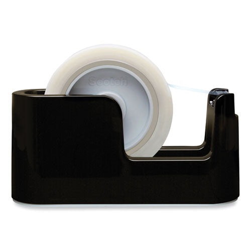 Image of Scotch® C-24 Heavy Duty Weighted Desktop Tape Dispenser with One Roll of Tape, 3" Core, ABS, Black
