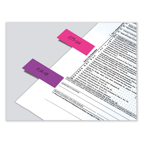 Image of Post-it® 671-4AU Page Flag Markers, Assorted Brights, 50 Flags/Pad, 4 Pads/Pack