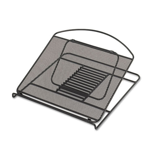 Image of SafcoÂ® Onyx Mesh Laptop Stand, 12.25" X 12.25" X 2", Black