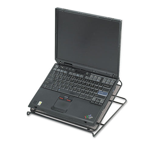 Image of SafcoÂ® Onyx Mesh Laptop Stand, 12.25" X 12.25" X 2", Black