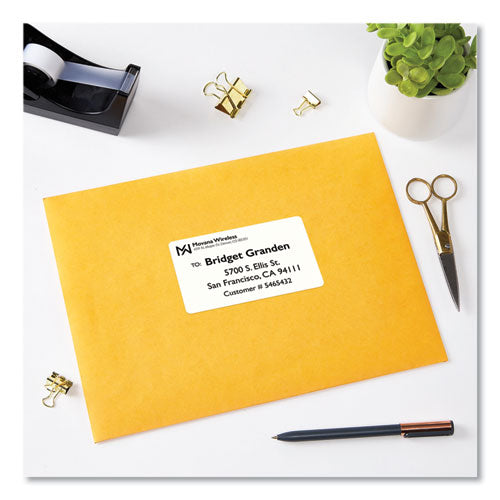 Image of Avery® 5815 Shipping Labels with TrueBlock Technology, Inkjet Printers, 2.5 x 4, White, 8 Labels/Sheet, 25 Sheets/Pack