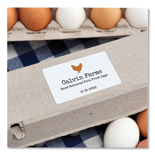 Image of Avery® 5815 Shipping Labels with TrueBlock Technology, Inkjet Printers, 2.5 x 4, White, 8 Labels/Sheet, 25 Sheets/Pack