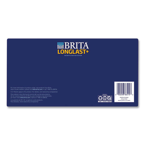 Image of BritaÂ® Pacifica Pitcher with Longlast+ Filter, 10 Cups, White/Clear