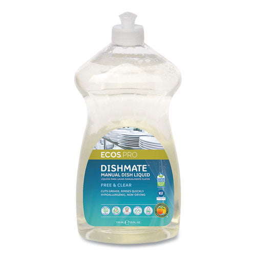 Image of ECOS® PRO PL9721/6 Dishmate Manual Dish Liquid, 25 oz Bottle