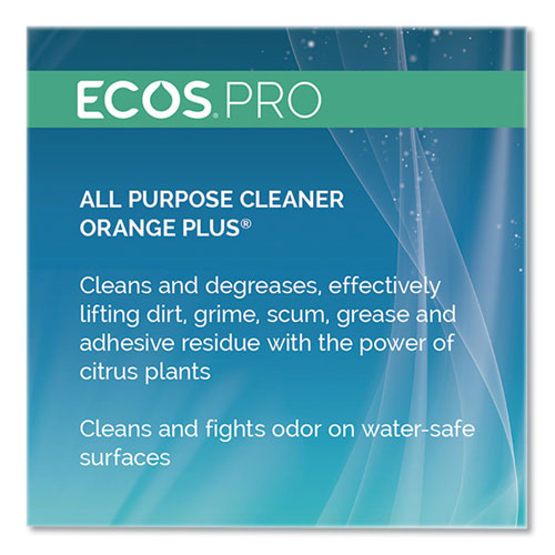 Image of ECOS® PRO PL9706/04 Orange Plus All Purpose Cleaner and Degreaser, Citrus Scent, 1 gal Bottle