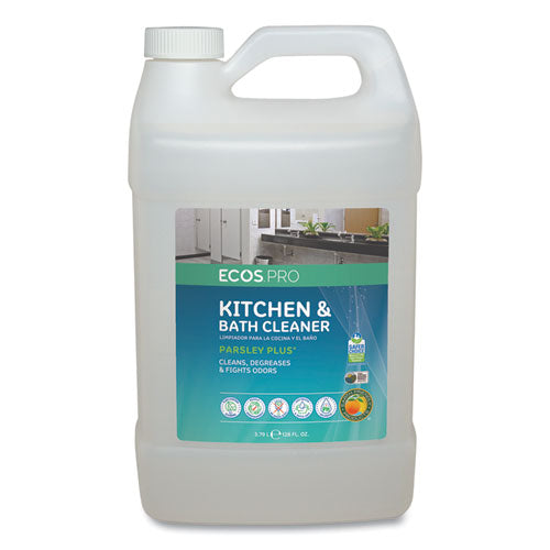 Image of ECOS® PRO PL9746/04 Parsley Plus All-Purpose Kitchen and Bathroom Cleaner, Herbal Scent, 1 gal Bottle