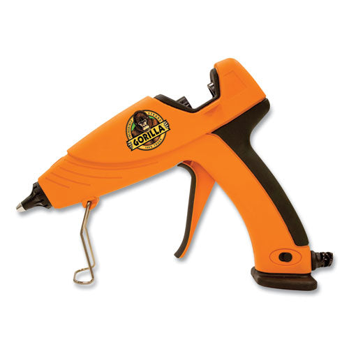Image of Gorilla® 100424 Dual Temp Hot Glue Gun, Orange/Black