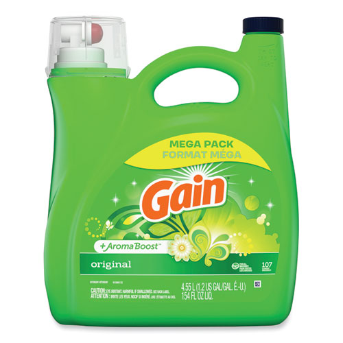Image of Gain® 77273 Liquid Laundry Detergent, Original Scent, 154 oz Bottle