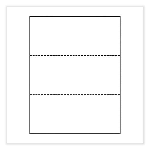 Image of PrintWorksÂ® Professional Perforated and Punched Paper, 92 Bright, 24 lb Bond Weight, 8.5 x 11, White, 500/Ream, 5 Reams/Carton