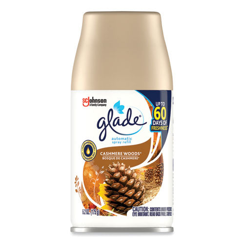 Image of Glade® 375638 Automatic Air Freshener, Cashmere Woods, 6.2 oz, 4/Carton