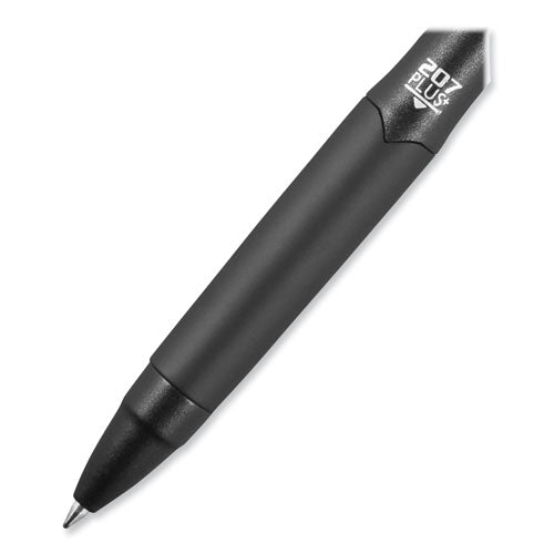 Image of uniball® 70491 207 Plus+ Gel Pen, Retractable, Medium 0.7 mm, Assorted Inspirational Ink Colors, Black Barrel, 6/Pack