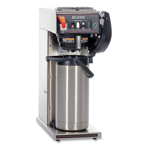 Image of BUNN® 23001.0006 CWTF15-APS Automatic Airpot Coffee Brewer, Gray/Stainless Steel