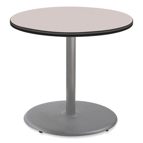 Image of NPS® CG13636RD1GY Cafe Table, 36" Diameter x 30h, Round Top/Base, Gray Nebula Top, Gray Base